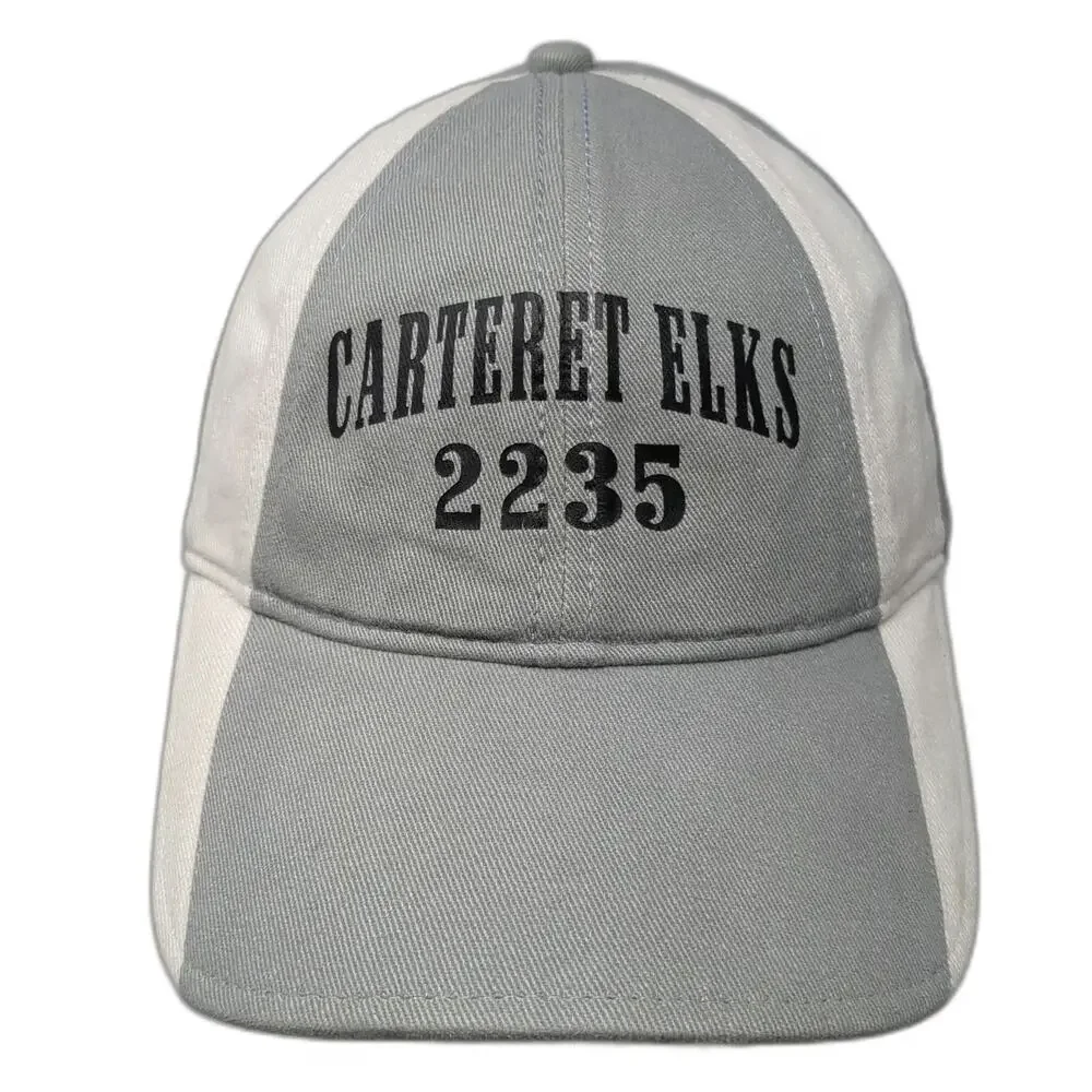 Hyp Carteret Elks 2235 Gray Baseball Cap One Size Strapback Two Tone Cotton Hat